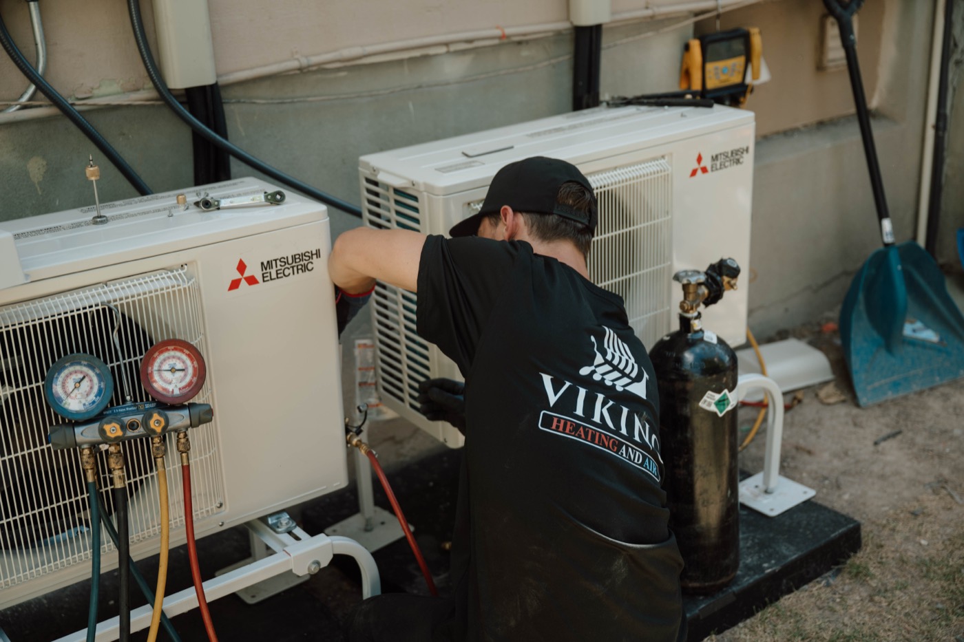 Viking technician at work on a Utah home