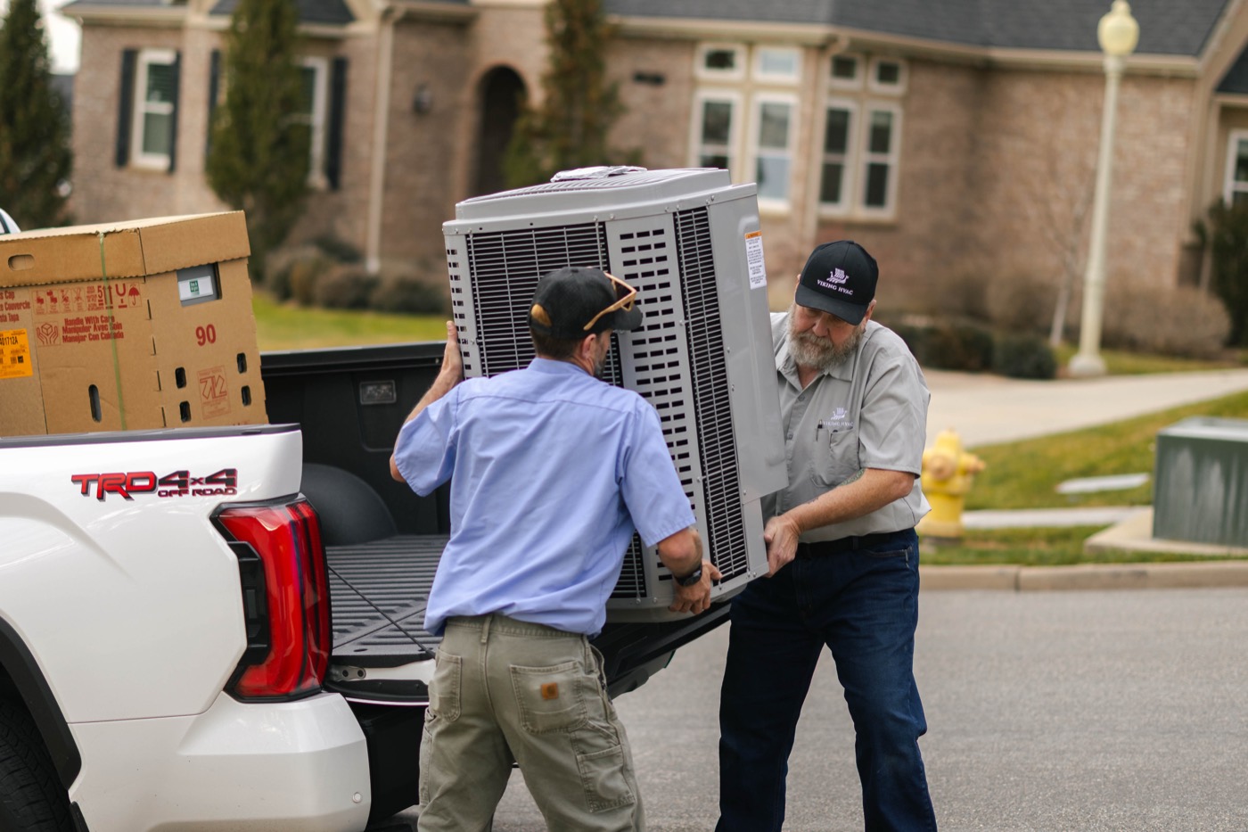 Viking technician at work on a Utah home